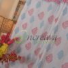 White Firoja pink curtain