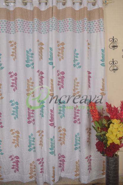 White Bagan Bilas Curtain