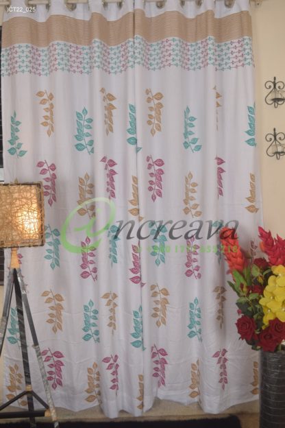 White Bagan Bilas Curtain