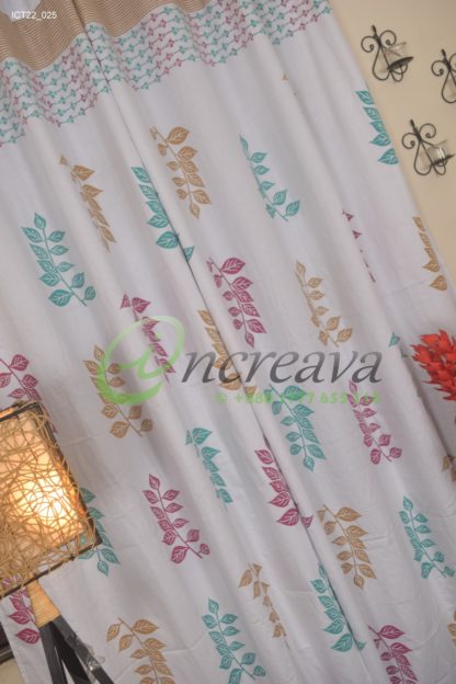 White Bagan Bilas Curtain