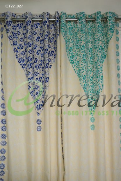 White Wooden Block Curtain