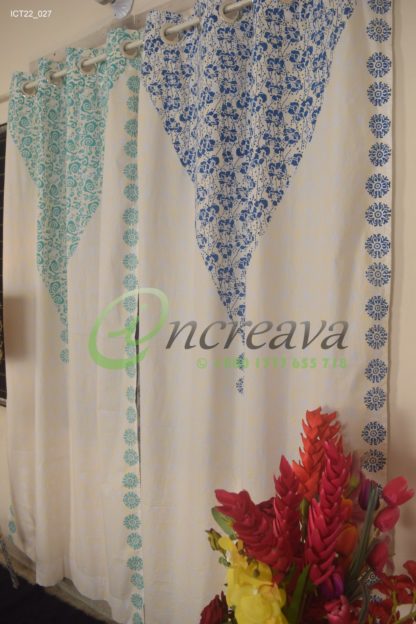 White Wooden Block Curtain