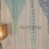 White Wooden Block Curtain