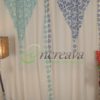 White Wooden Block Curtain