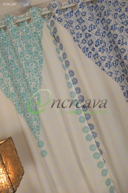 White Wooden Block Curtain