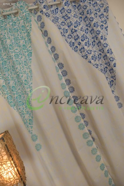White Wooden Block Curtain