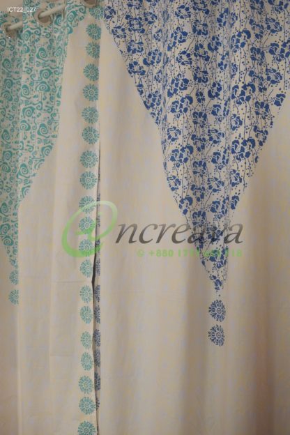 White Wooden Block Curtain