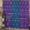 Tie Dye Purple Blue Curtain