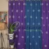 Tie Dye Purple Blue Curtain
