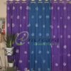 Tie Dye Purple Blue Curtain