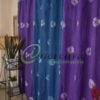 Tie Dye Purple Blue Curtain