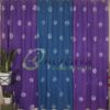 Tie Dye Purple Blue Curtain