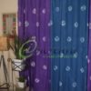 Tie Dye Purple Blue Curtain