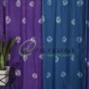 Tie Dye Purple Blue Curtain