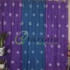 Tie Dye Purple Blue Curtain