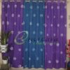 Tie Dye Purple Blue Curtain