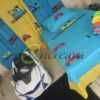 Single Blue Applique Bed cover