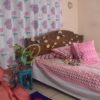 White Jamdani Pink Shade Bed Cover
