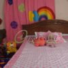 White Pink Jamdani Bed Cover