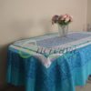White Sky Blue Table Cover