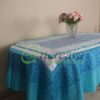 White Sky Blue Table Cover