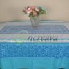 White Sky Blue Table Cover