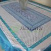 White Sky Blue Table Cover