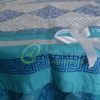 White Sky Blue Table Cover