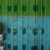 Sky Blue Green Curtain