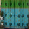 Sky Blue Green Curtain
