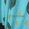 Sky Blue Green Curtain