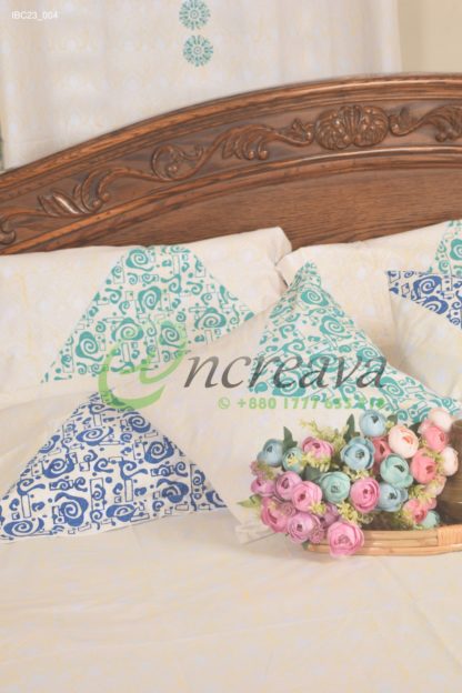 White Paste Triangle Bed cover