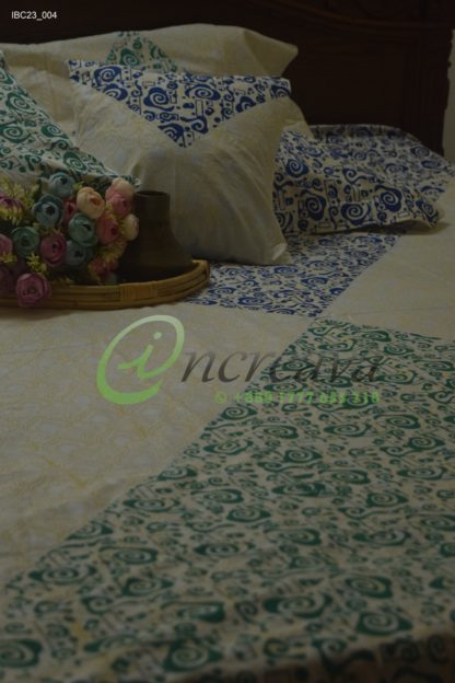 White Paste Triangle Bed cover