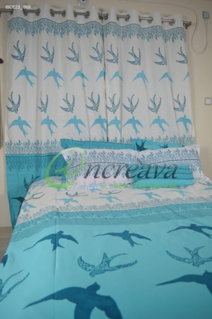 Black Drongo Bed Cover