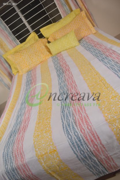 White Vertical Line  Bed cover