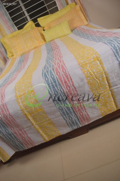 White Vertical Line  Bed cover