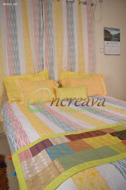 White Vertical Line  Bed cover