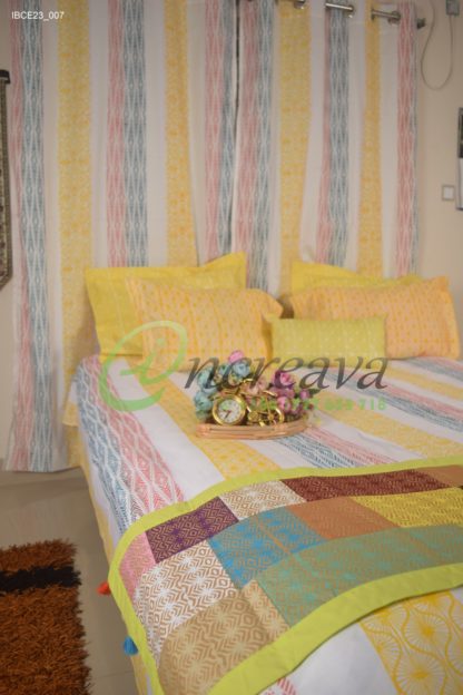 White Vertical Line  Bed cover