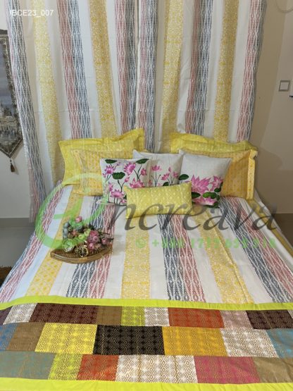 White Vertical Line  Bed cover