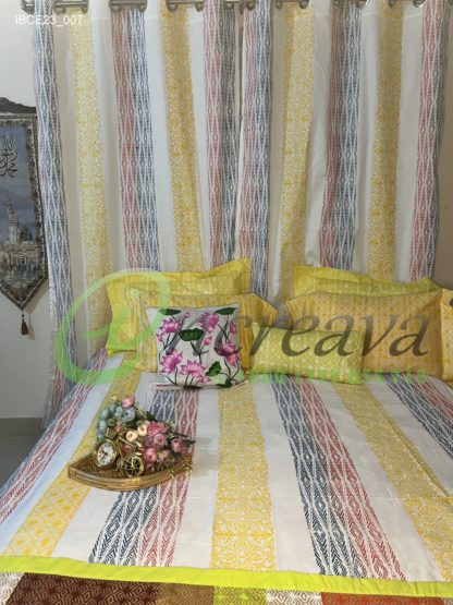 White Vertical Line  Bed cover