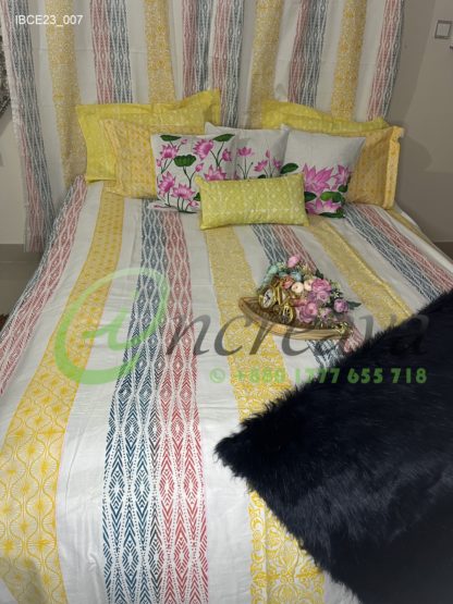 White Vertical Line  Bed cover
