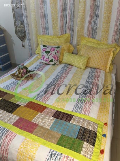 White Vertical Line  Bed cover