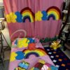 Pink Rainbow Bed Cover