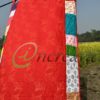 Patchwork Red curtain