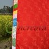 Patchwork Red curtain