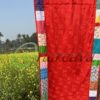 Patchwork Red curtain