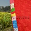 Patchwork Red curtain