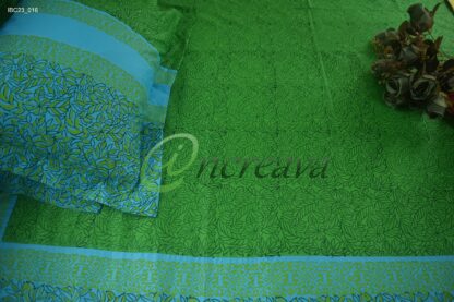 Green Blue Bed Cover