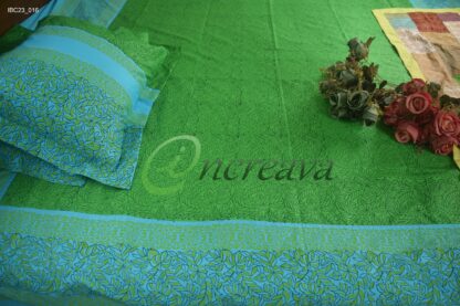 Green Blue Bed Cover