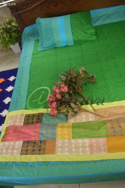 Green Blue Bed Cover